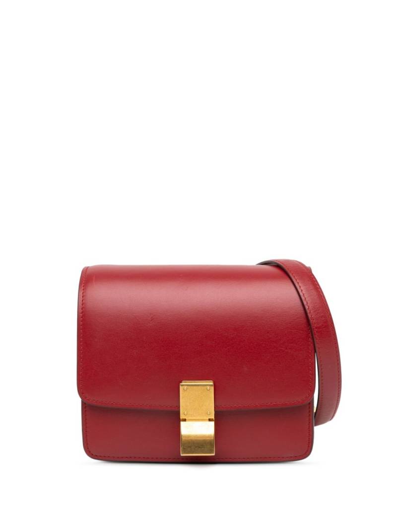 Céline Pre-Owned 2017 Small Classic Box crossbody bag - Red von Céline Pre-Owned