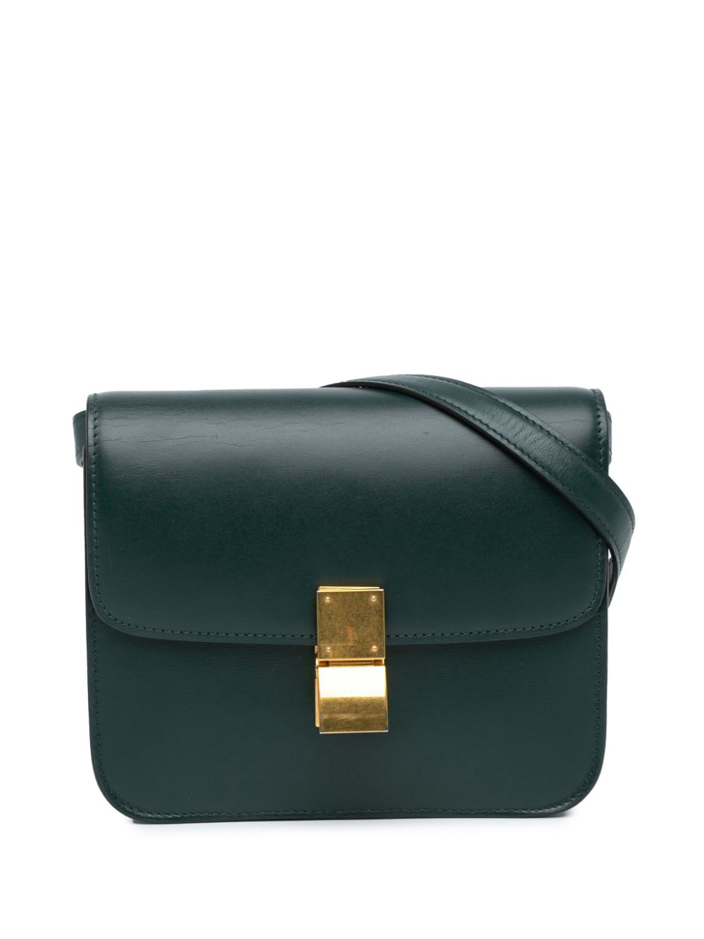 Céline Pre-Owned 2018-2023 Teen Calfskin Classic Box crossbody bag - Green von Céline Pre-Owned