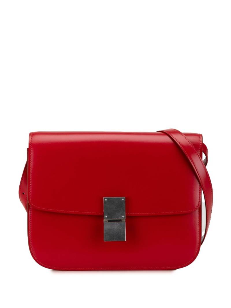 Céline Pre-Owned 2019 Medium Calfskin Classic Box crossbody bag - Red von Céline Pre-Owned