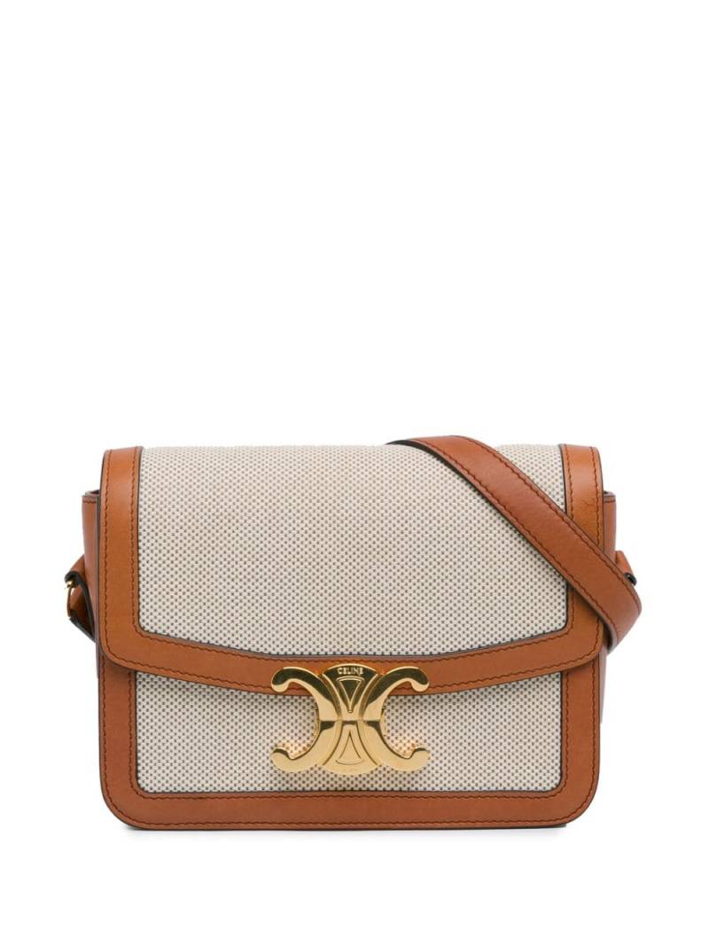 Céline Pre-Owned 2020 Teen Canvas Triomphe crossbody bag - Brown von Céline Pre-Owned