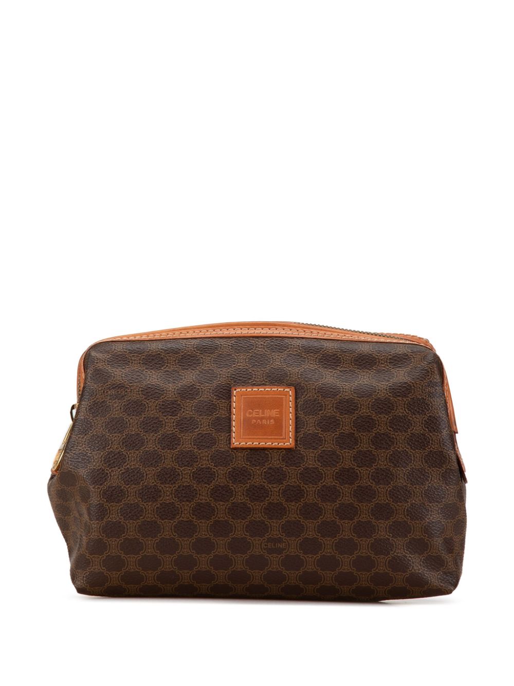 Céline Pre-Owned 20th Century Macadam Coated Canvas pouch - Brown von Céline Pre-Owned