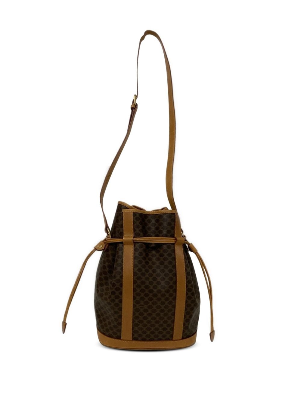 Céline Pre-Owned 20th Century Macadam bucket bag - Brown von Céline Pre-Owned