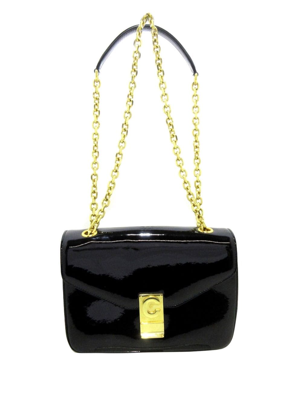 Céline Pre-Owned 21st Century Medium Patent C shoulder bag - Black von Céline Pre-Owned