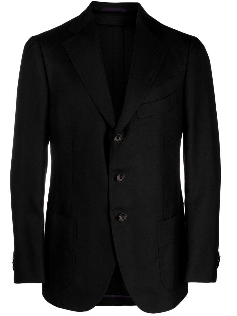 Cesare Attolini single-breasted cashmere blazer - Black von Cesare Attolini