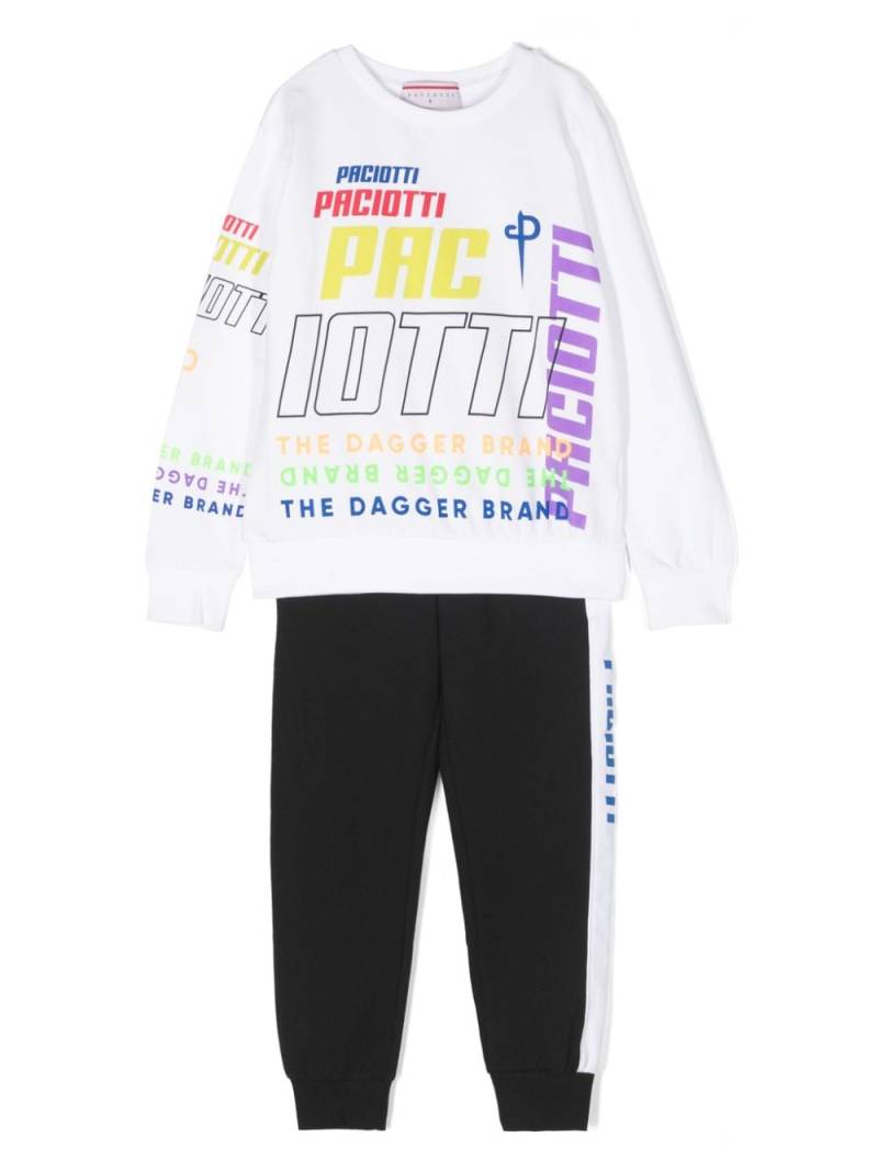 Cesare Paciotti 4Us Kids logo-print jersey tracksuit - Black von Cesare Paciotti 4Us Kids