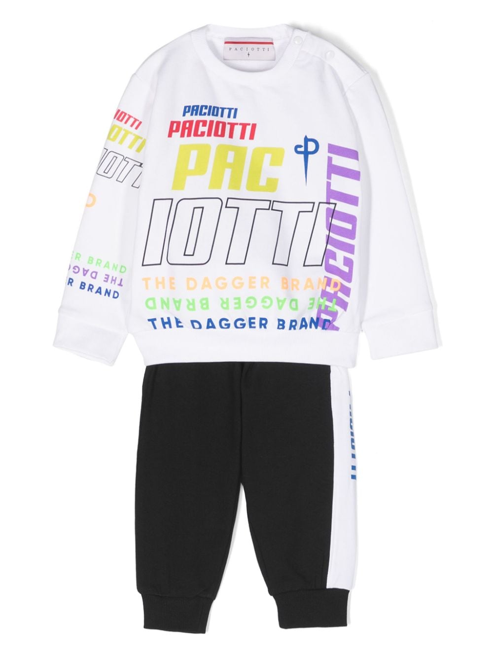 Cesare Paciotti 4Us Kids logo-print tracksuit set - White von Cesare Paciotti 4Us Kids