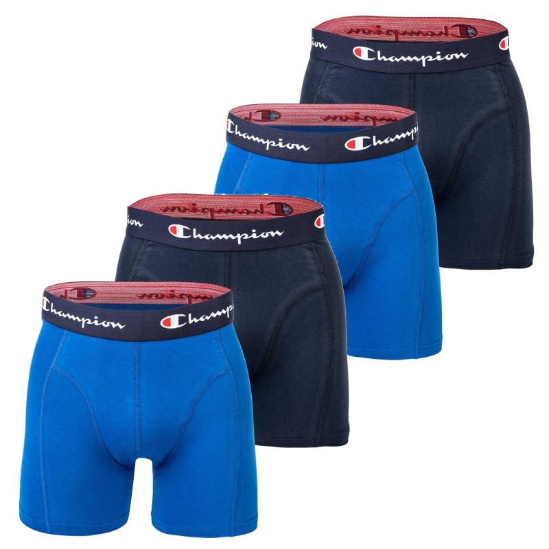 Boxershort 4er Pack Stretch Herren Blau M von Champion