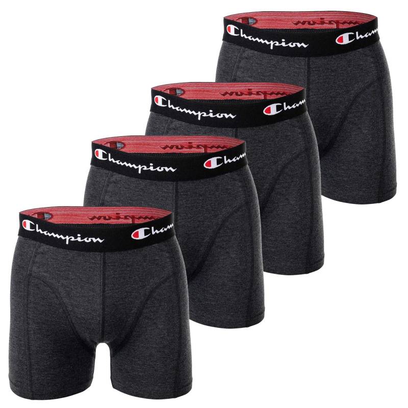 Boxershort 4er Pack Stretch Herren Mediumgrau L von Champion