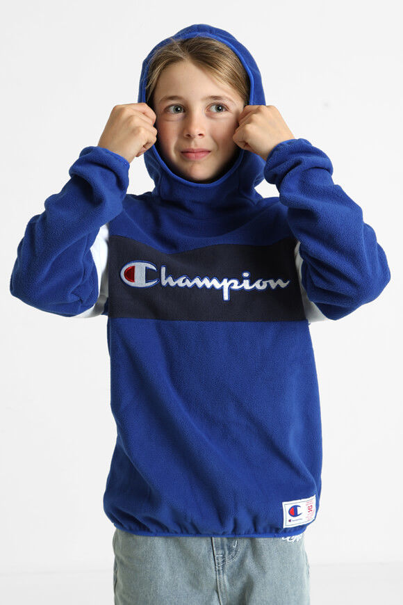 Champion Fleece Kapuzensweatshirt | Blue | Jungen  | L von Champion