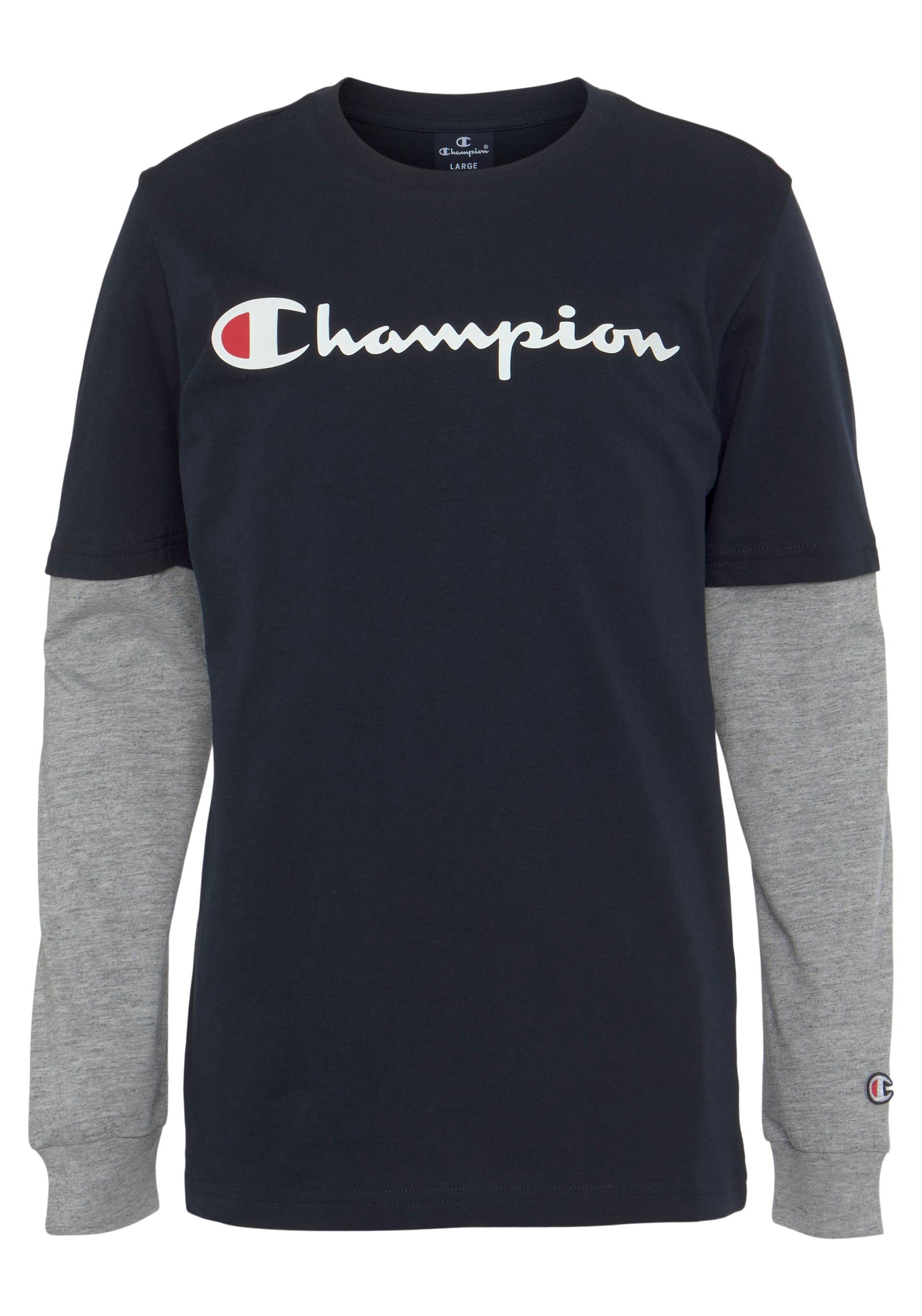 Champion Langarmshirt »Classic Long Sleeve large Logo - für Kinder« von Champion