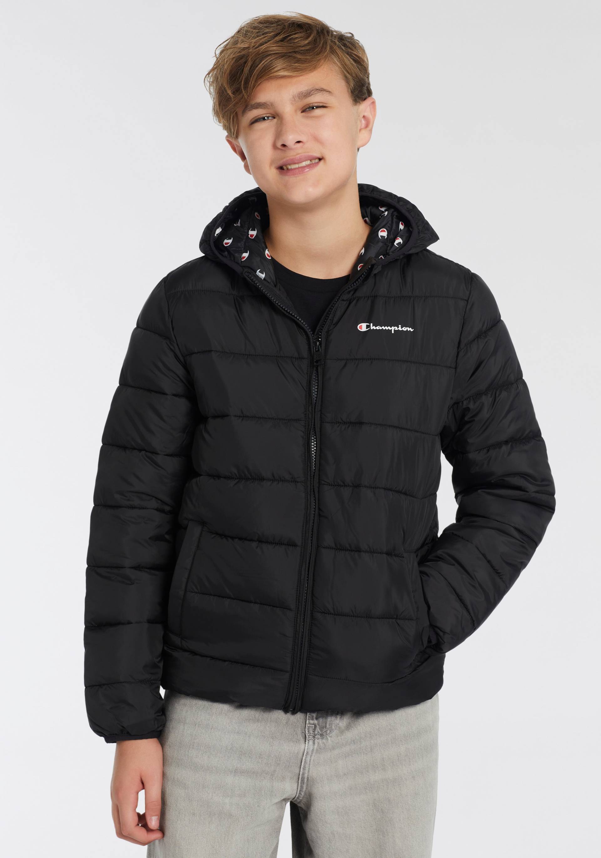 Champion Steppjacke, mit Kapuze, Für Kinder von Champion