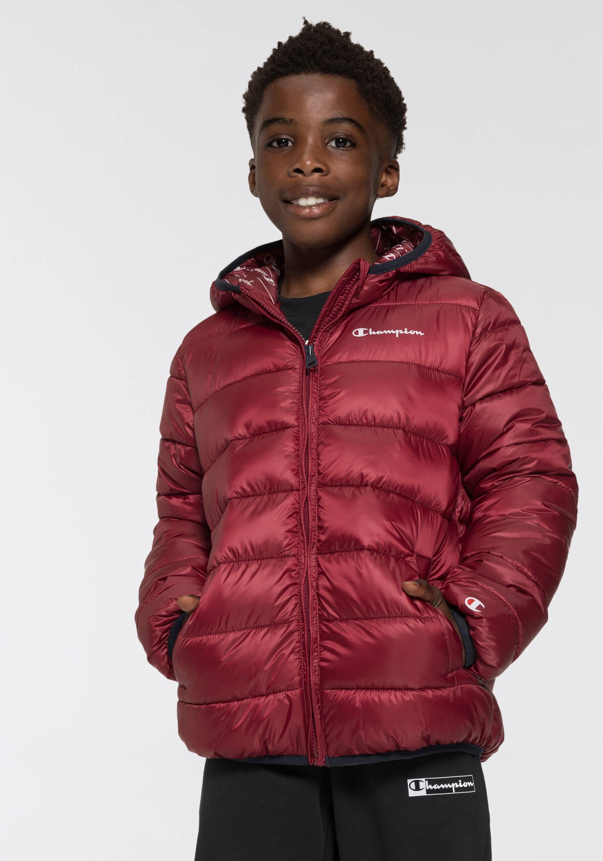 Champion Steppjacke »Kinder«, mit Kapuze von Champion