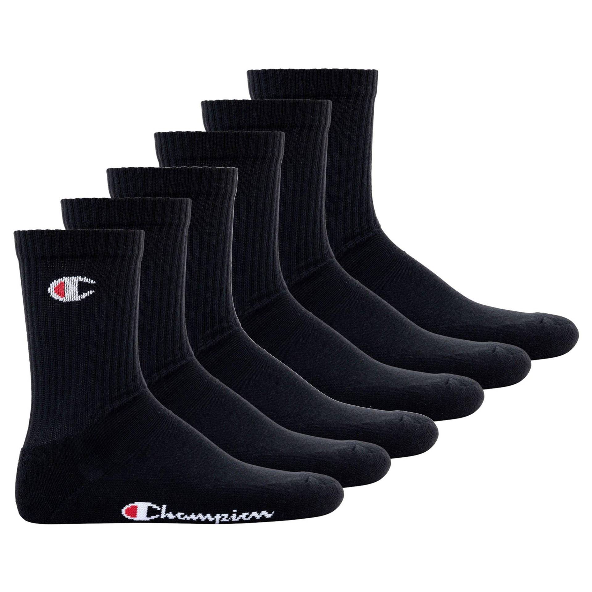 Socken 6er Pack Damen Schwarz 35-38 von Champion