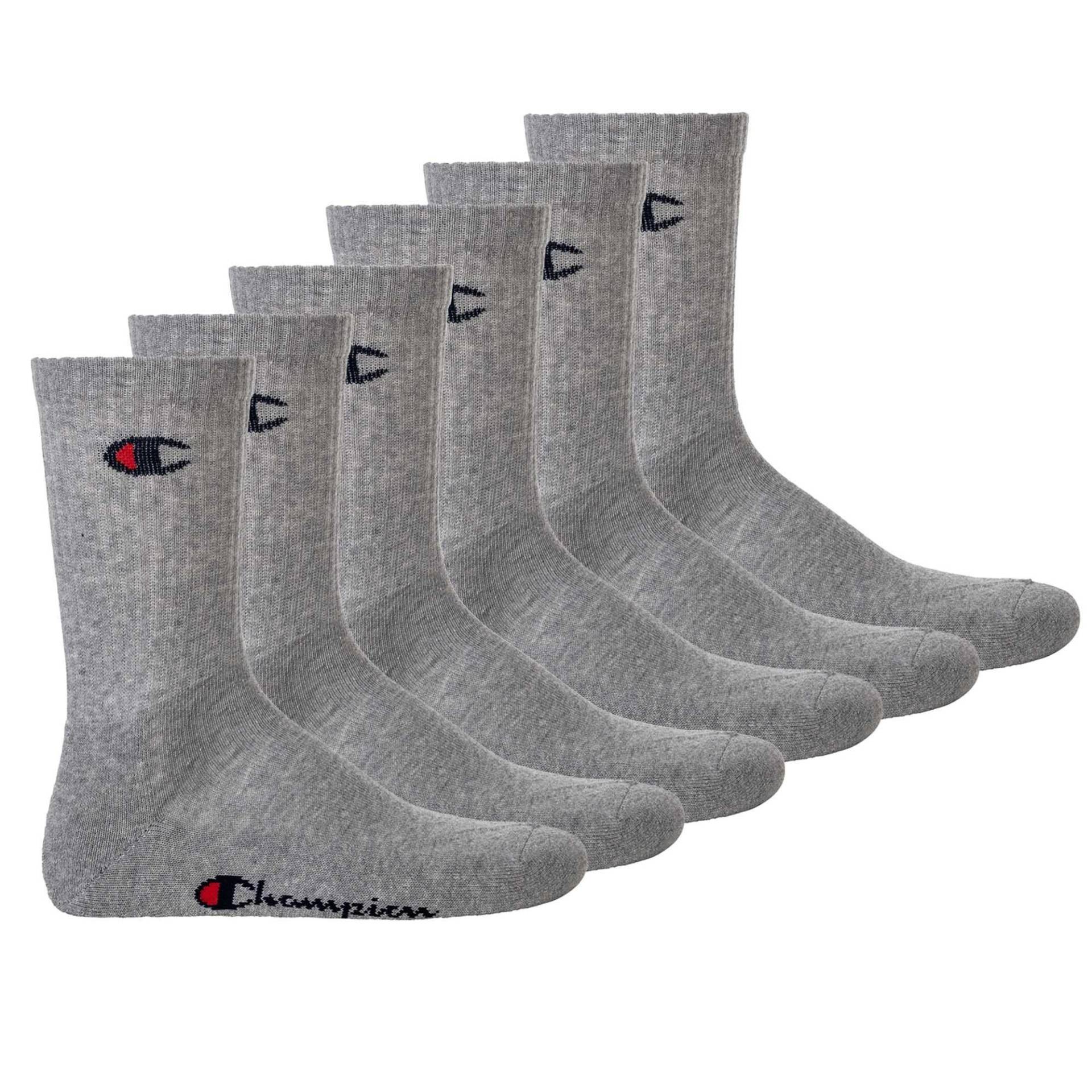 Socken 6er Pack Damen Grau 35-38 von Champion