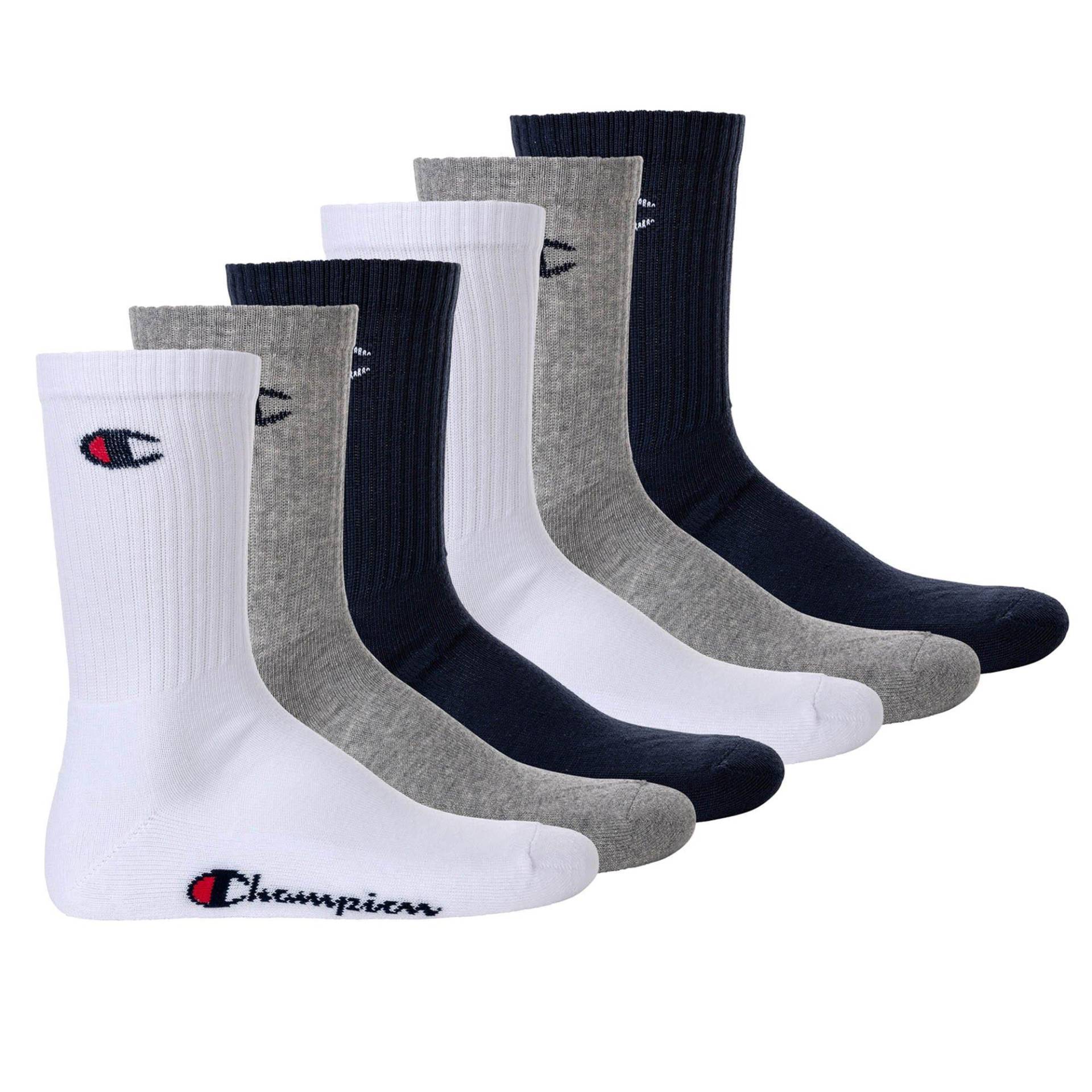 Socken 6er Pack Damen Grau 43-46 von Champion