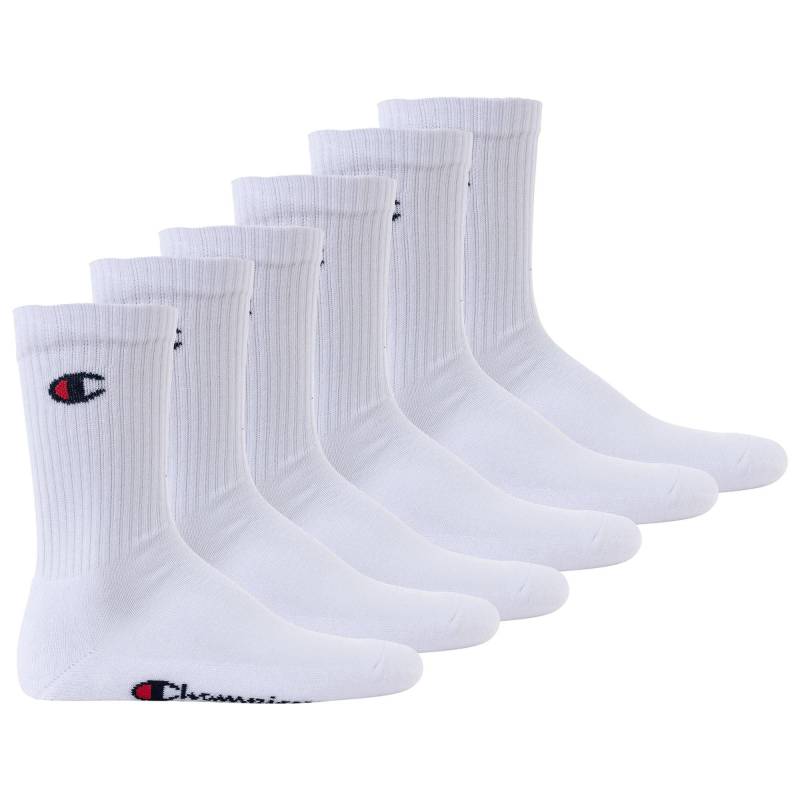 Socken 6er Pack Damen Weiss 39-42 von Champion