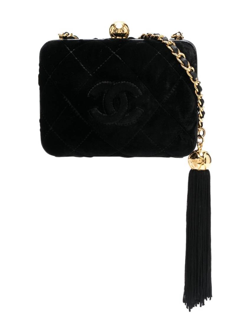 CHANEL Pre-Owned 1991-1994 logo stitch crossbody bag - Black von CHANEL Pre-Owned