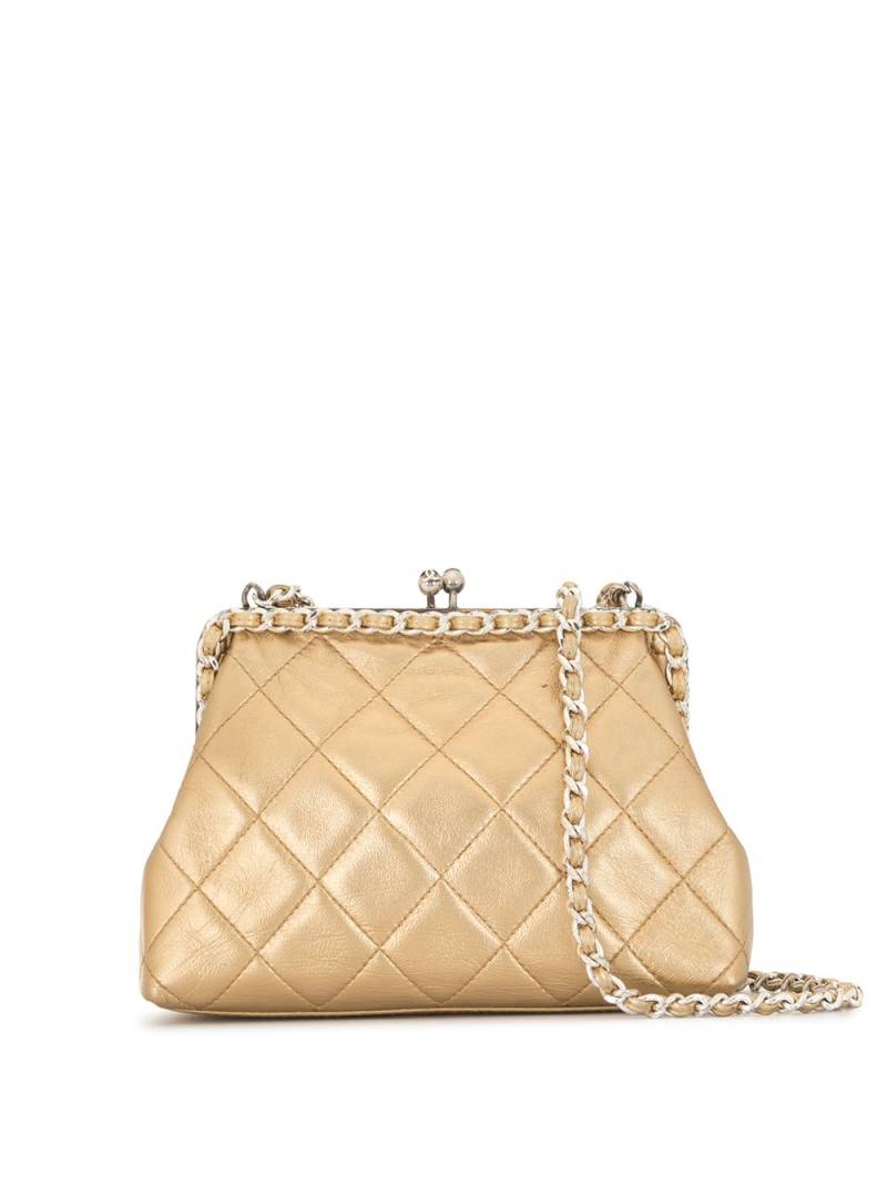 CHANEL Pre-Owned 1995 diamond quilted chain crossbody bag - Gold von CHANEL Pre-Owned