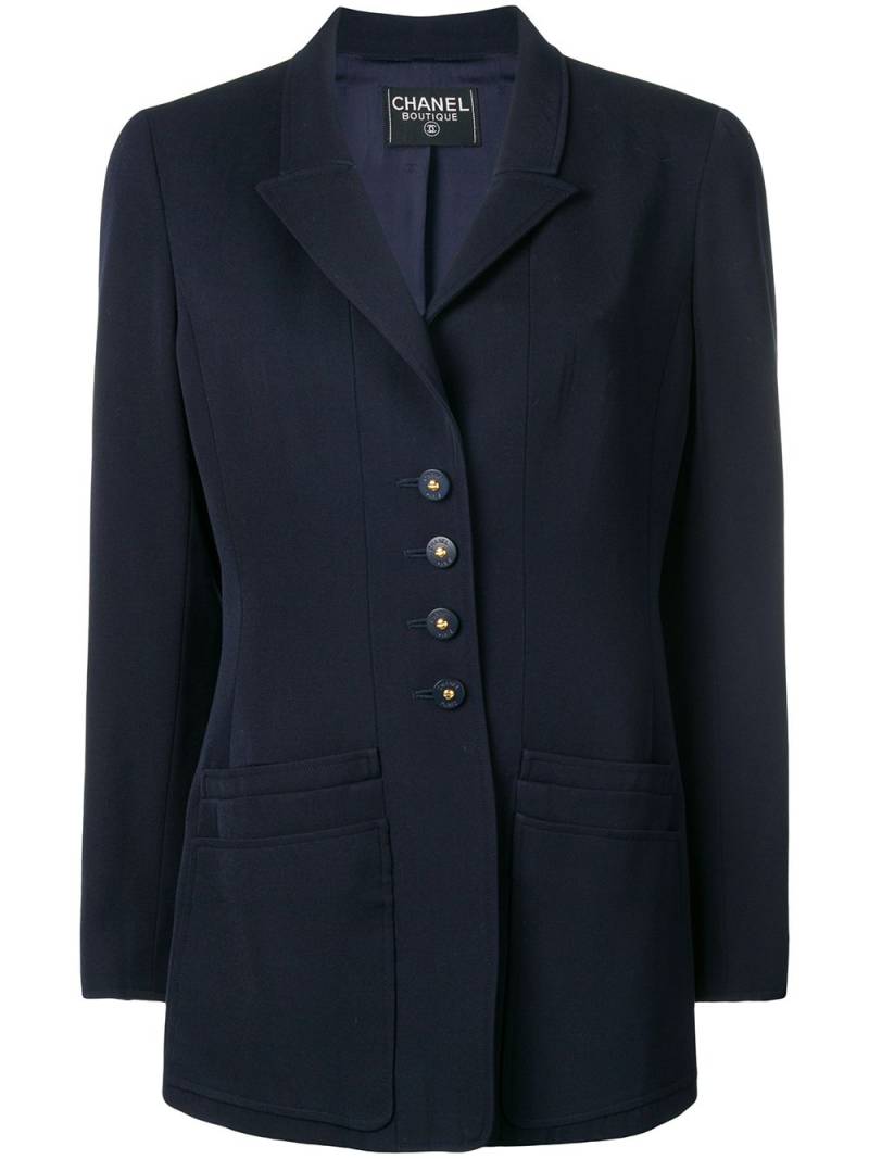 CHANEL Pre-Owned layered pockets blazer - Blue von CHANEL Pre-Owned