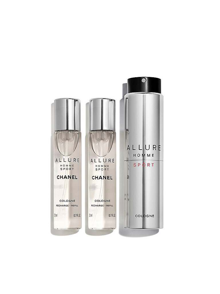 CHANEL ALLURE HOMME SPORT TWIST AND SPRAY NACHFÜLLBARER FLAKON 3 x 20 ml - COLOGNE von Chanel