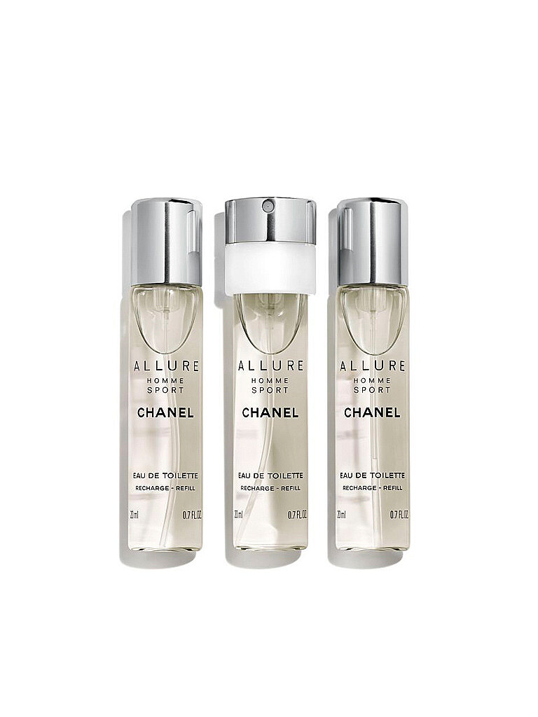 CHANEL ALLURE HOMME SPORT  EAU DE TOILETTE NACHFÜLLBARES TWIST AND SPRAY 3X20ML NACHFÜLLUNG von Chanel