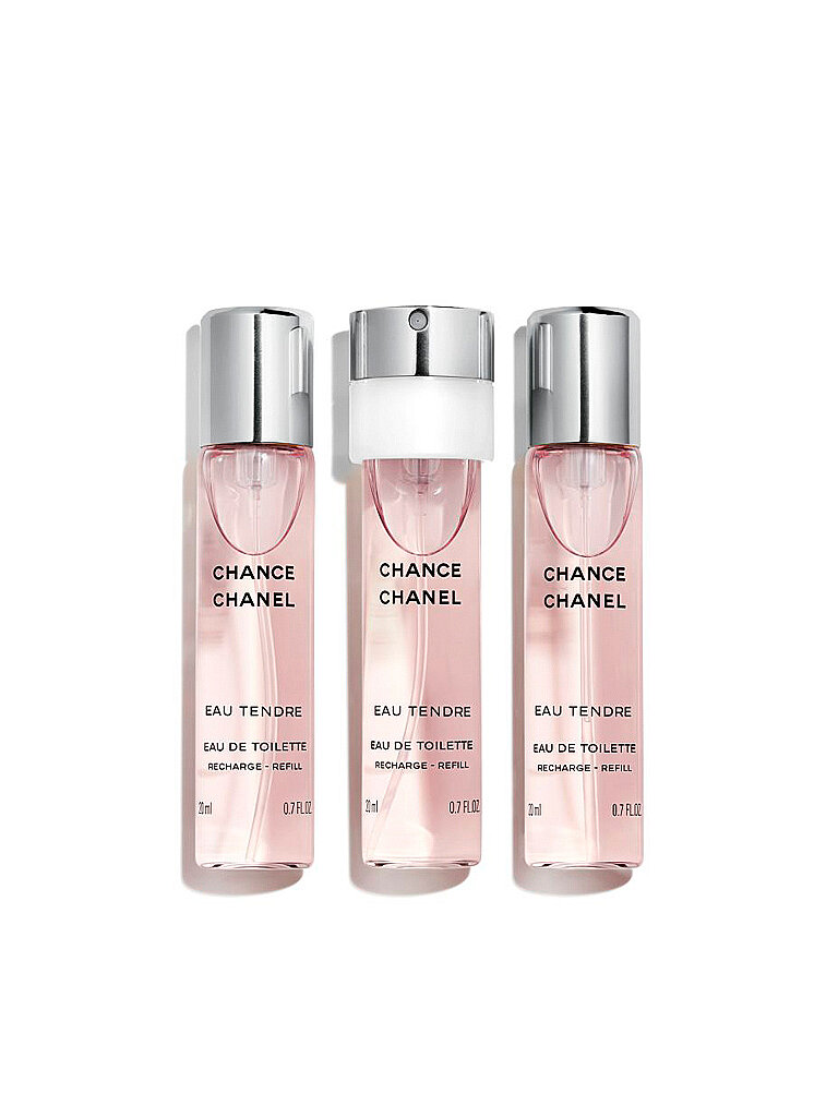 CHANEL CHANCE EAU TENDRE  EAU DE TOILETTE TWIST AND SPRAY 3X20ML NACHFÜLLUNG von Chanel