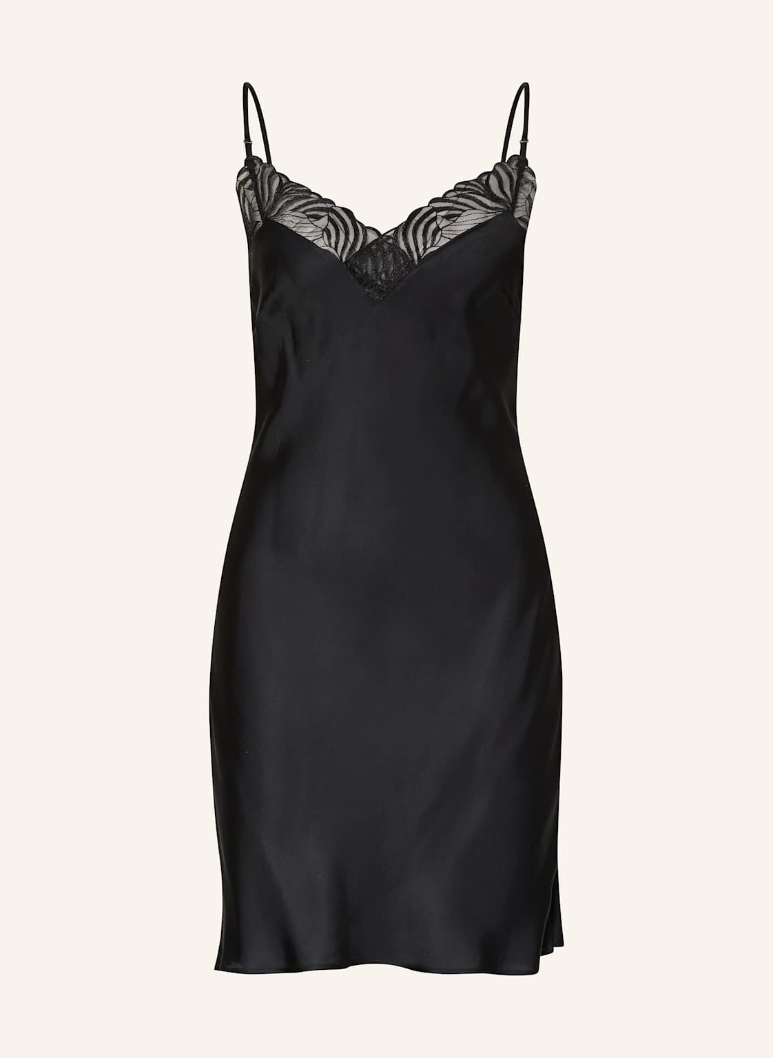 Chantelle Negligé Legend Aus Satin schwarz Chantelle Negligé Legend Aus Satin schwarz von Chantelle