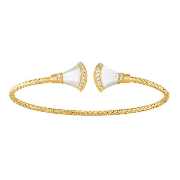 Goldenes Silberarmband Damen  6cm von Charles Garnier