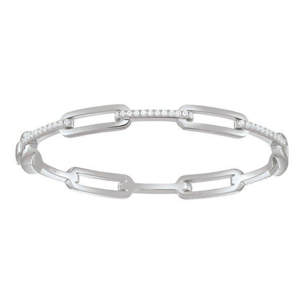 Styles Armreif Silberglieder Und Zirkoniumoxide Damen Silber 6.5CM von Charles Garnier