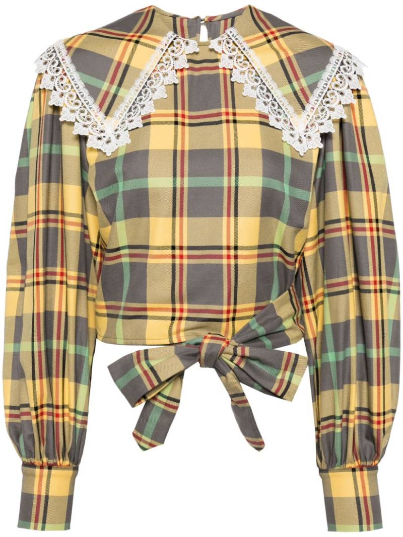 Charles Jeffrey Loverboy Babydoll cotton blouse - Yellow von Charles Jeffrey Loverboy