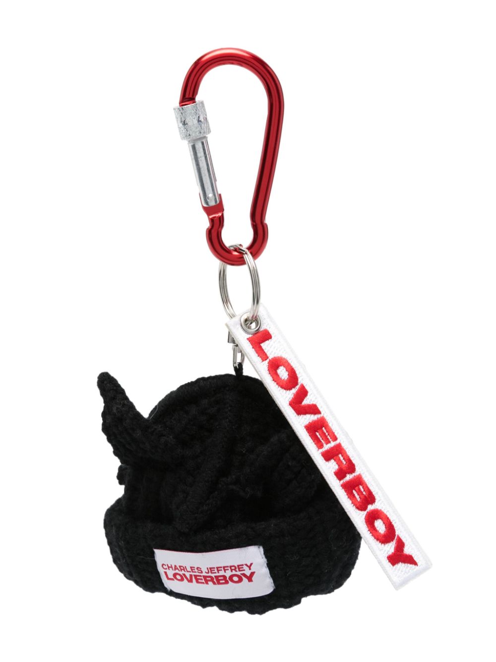 Charles Jeffrey Loverboy Chunky Ears Beanie keyring - Black von Charles Jeffrey Loverboy