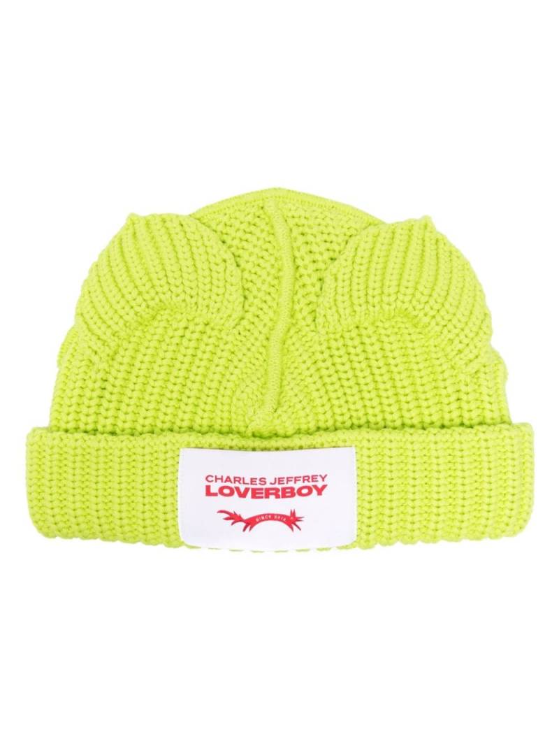 Charles Jeffrey Loverboy Chunky Ears beanie - Green von Charles Jeffrey Loverboy