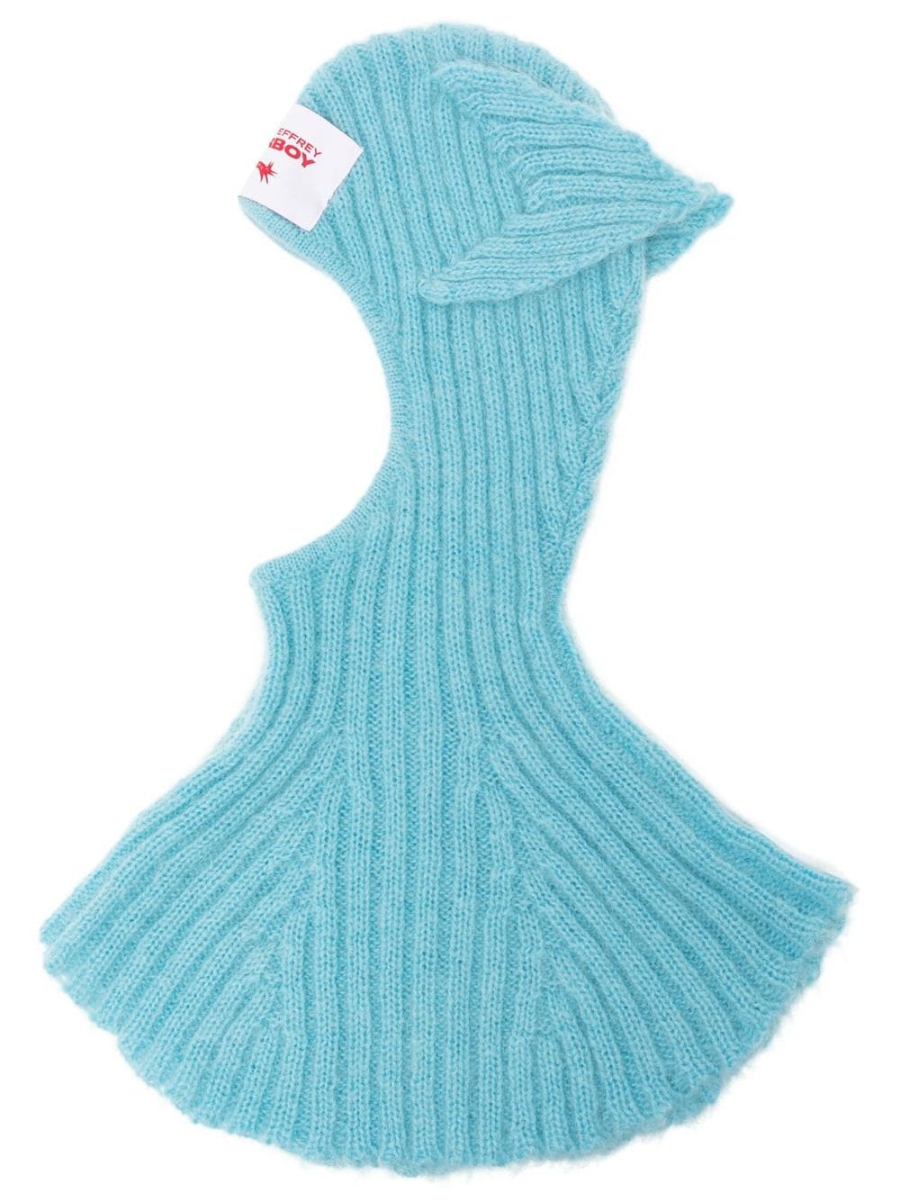 Charles Jeffrey Loverboy Chunky Ears knit baclava - Blue von Charles Jeffrey Loverboy