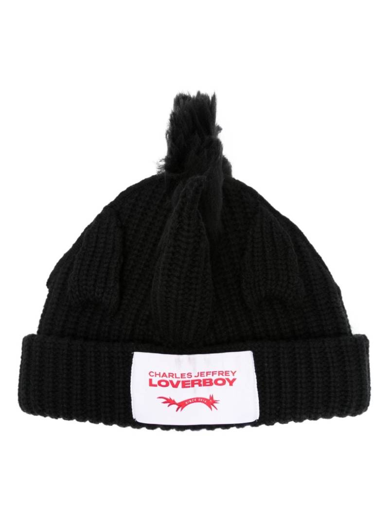 Charles Jeffrey Loverboy Chunky Unicorn beanie - Black von Charles Jeffrey Loverboy