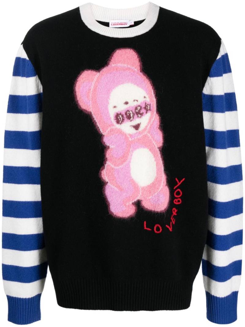 Charles Jeffrey Loverboy Cute Gromlin intarsia-knit jumper - Black von Charles Jeffrey Loverboy