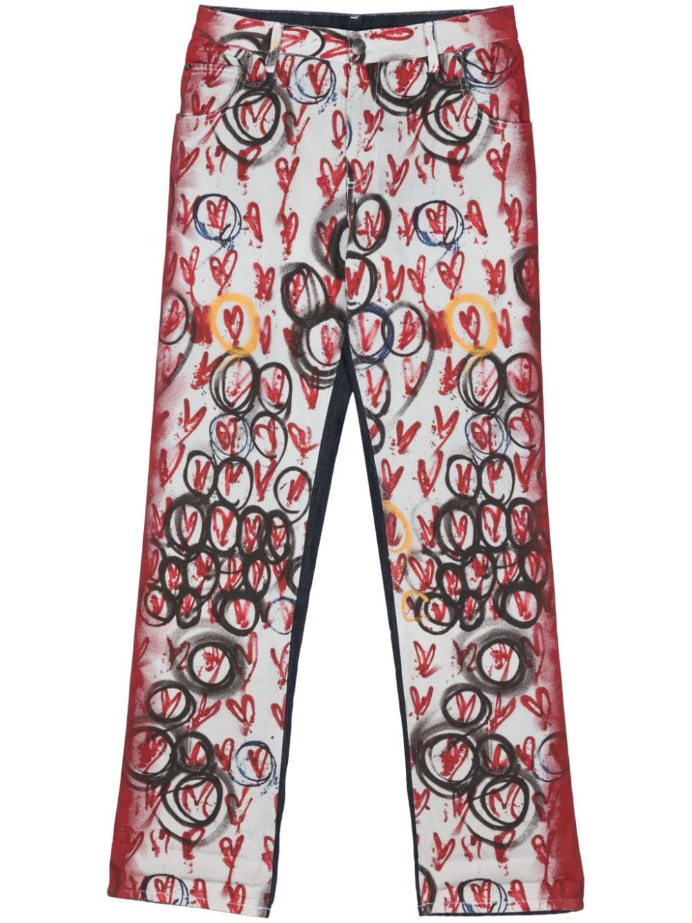 Charles Jeffrey Loverboy Exclusive Painted Art jeans - Grey von Charles Jeffrey Loverboy