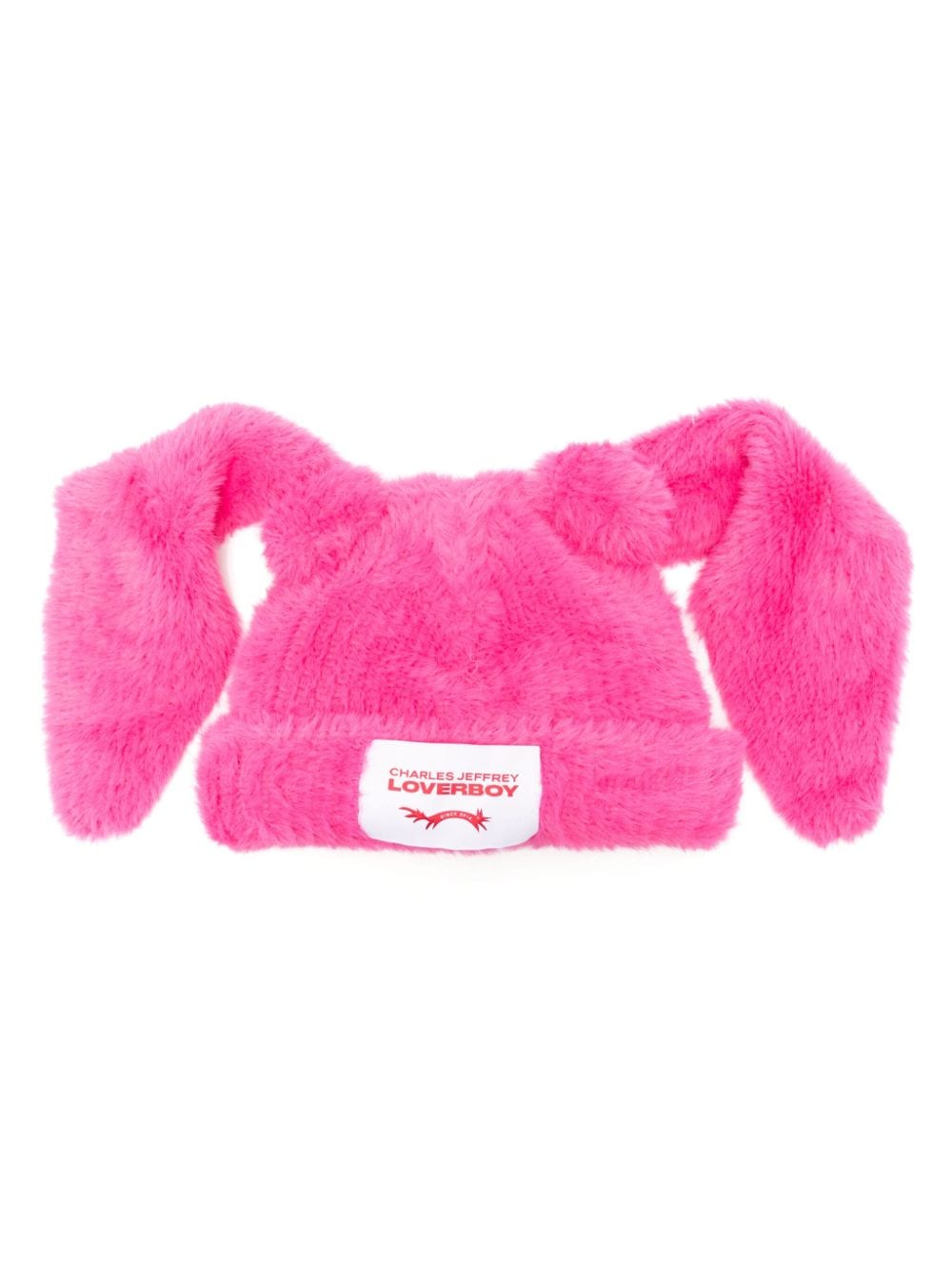 Charles Jeffrey Loverboy Fluffy Chunky Rabbit beanie - Pink von Charles Jeffrey Loverboy