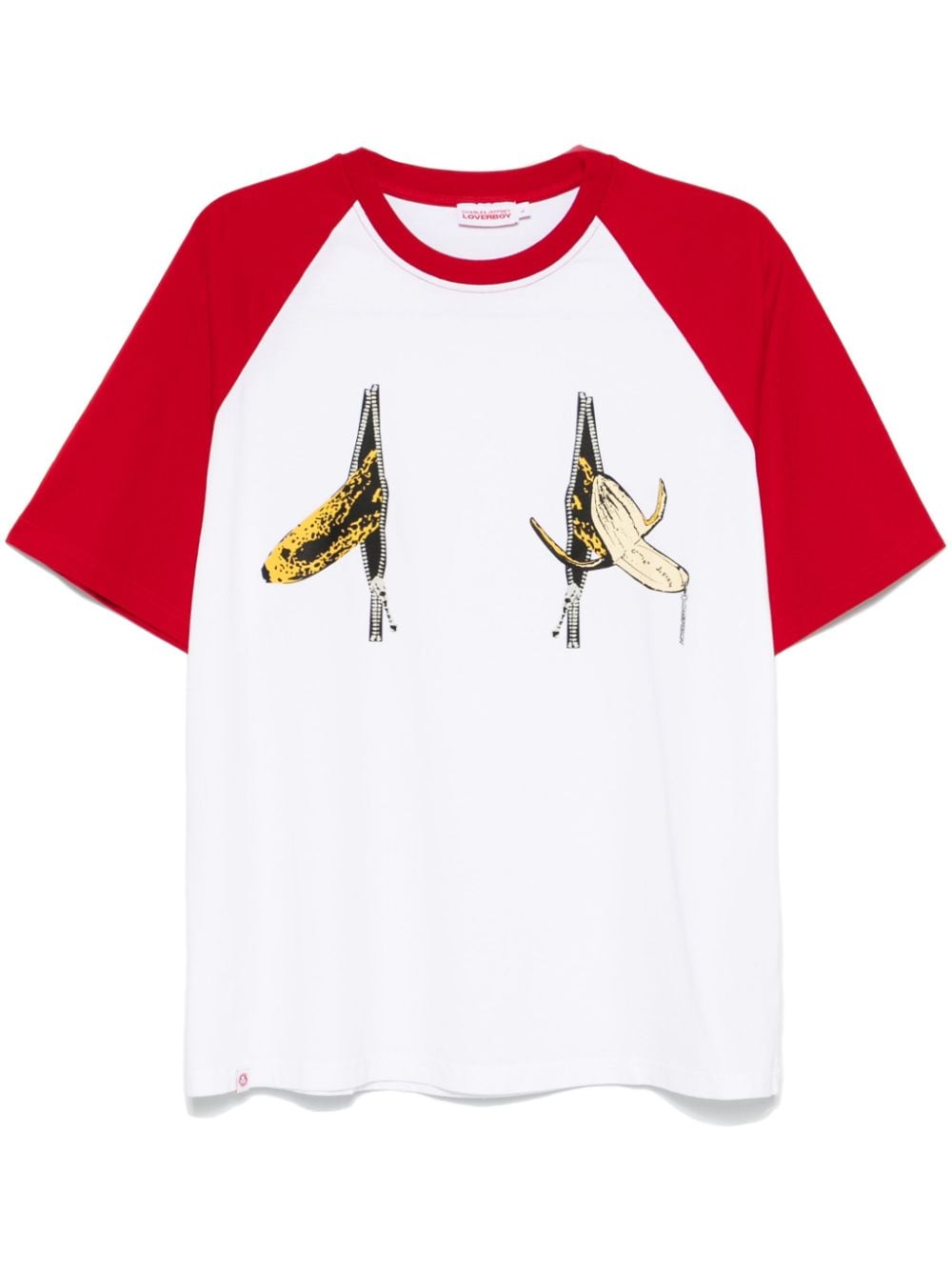 Charles Jeffrey Loverboy Graphic Raglan T-shirt - White von Charles Jeffrey Loverboy