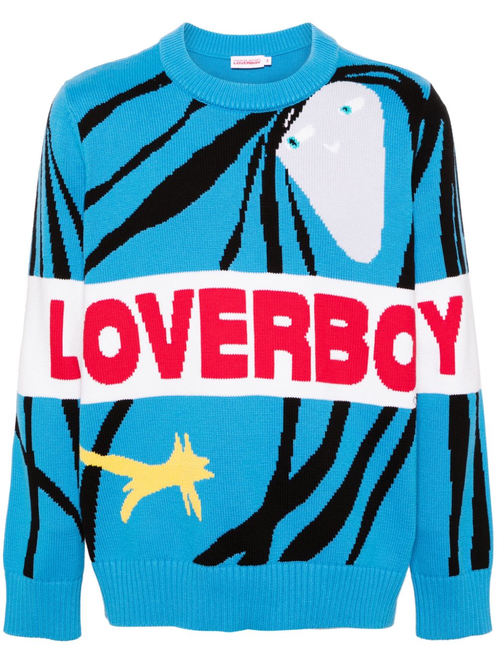 Charles Jeffrey Loverboy Loverboy intarsia jumper - Blue von Charles Jeffrey Loverboy