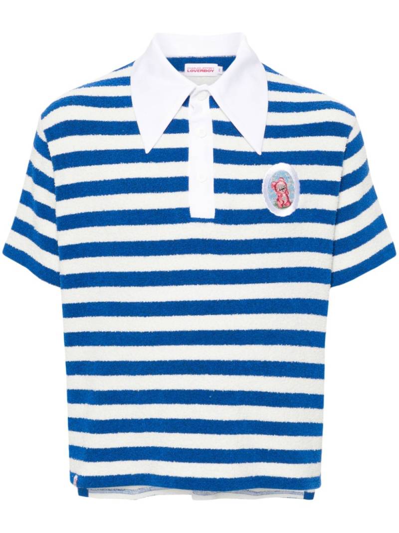 Charles Jeffrey Loverboy Rugby striped polo shirt - Blue von Charles Jeffrey Loverboy