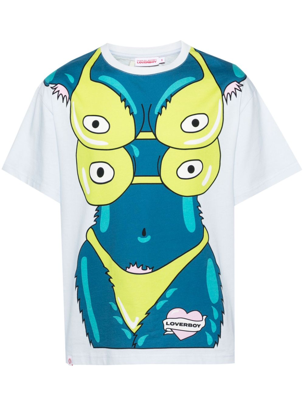 Charles Jeffrey Loverboy Sexy Beasts graphic-print T-shirt - Blue von Charles Jeffrey Loverboy