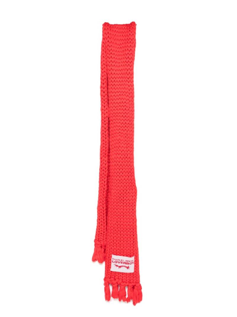 Charles Jeffrey Loverboy Supa Massive scarf - Red von Charles Jeffrey Loverboy