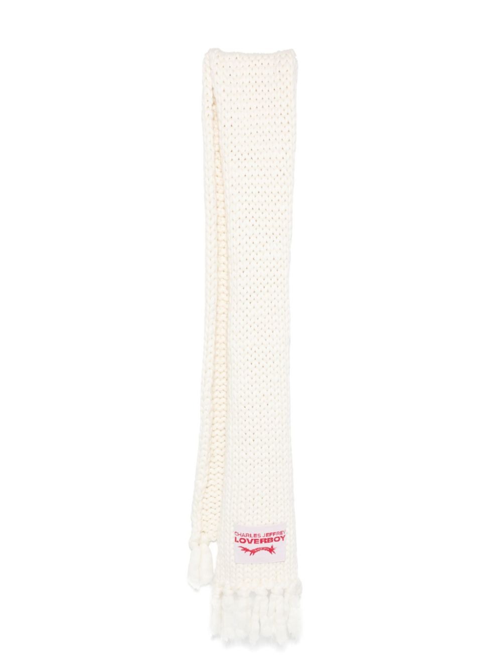 Charles Jeffrey Loverboy Supa Massive scarf - White von Charles Jeffrey Loverboy