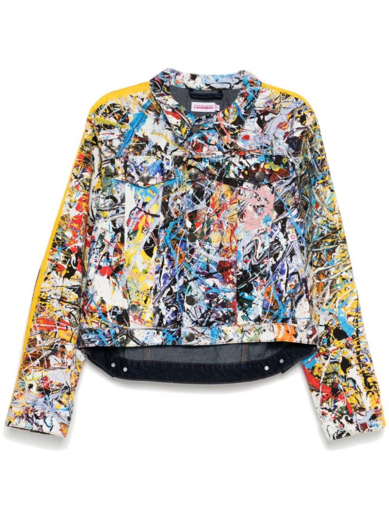 Charles Jeffrey Loverboy art denim jacket - Blue von Charles Jeffrey Loverboy