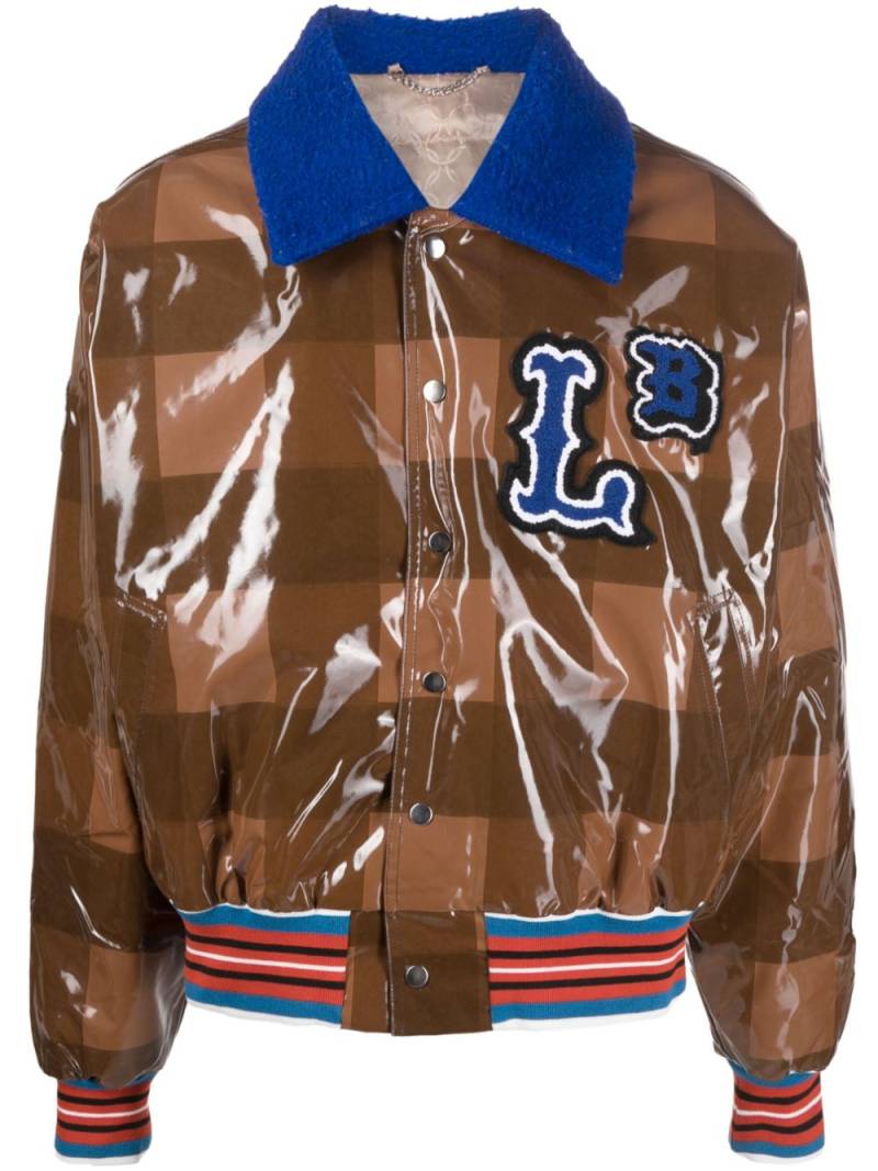 Charles Jeffrey Loverboy checked varsity bomber jacket - Brown von Charles Jeffrey Loverboy