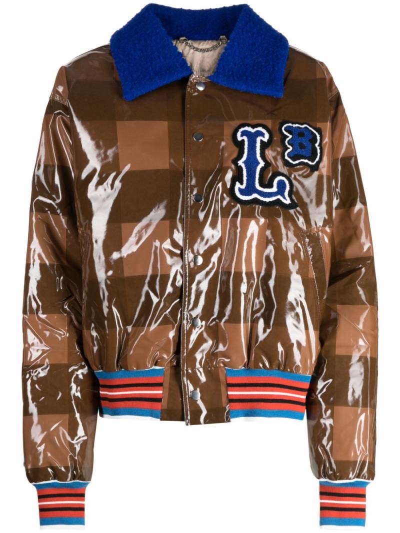 Charles Jeffrey Loverboy checked varsity bomber jacket - Brown von Charles Jeffrey Loverboy