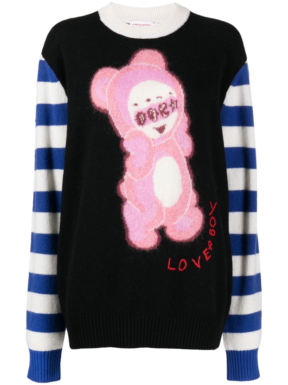 Charles Jeffrey Loverboy intarsia-knit jumper - Black von Charles Jeffrey Loverboy