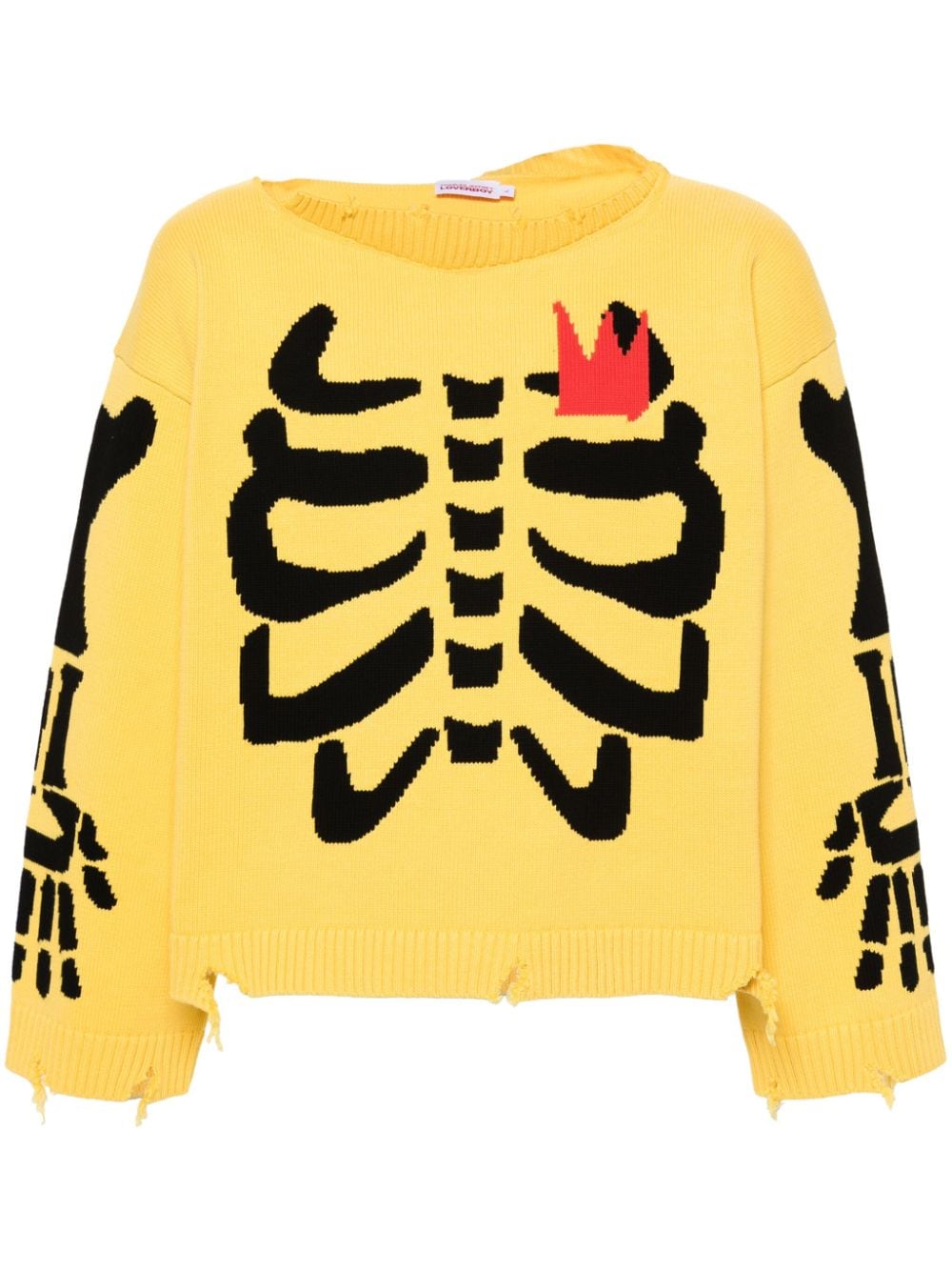 Charles Jeffrey Loverboy intarsia-knit jumper - Yellow von Charles Jeffrey Loverboy