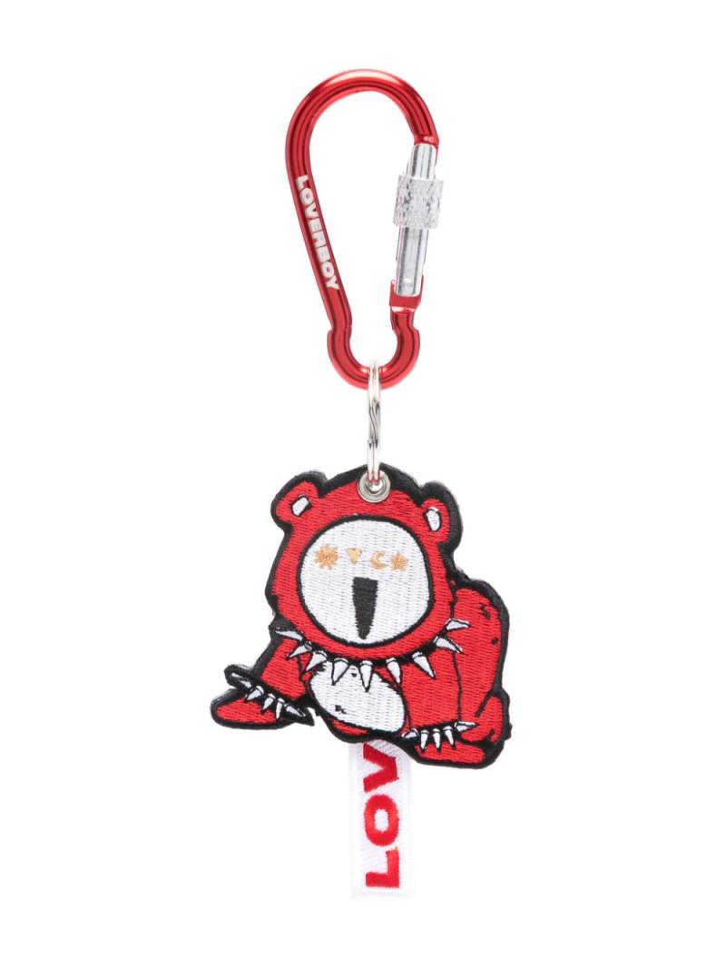 Charles Jeffrey Loverboy logo-appliqué embroidered keyring von Charles Jeffrey Loverboy