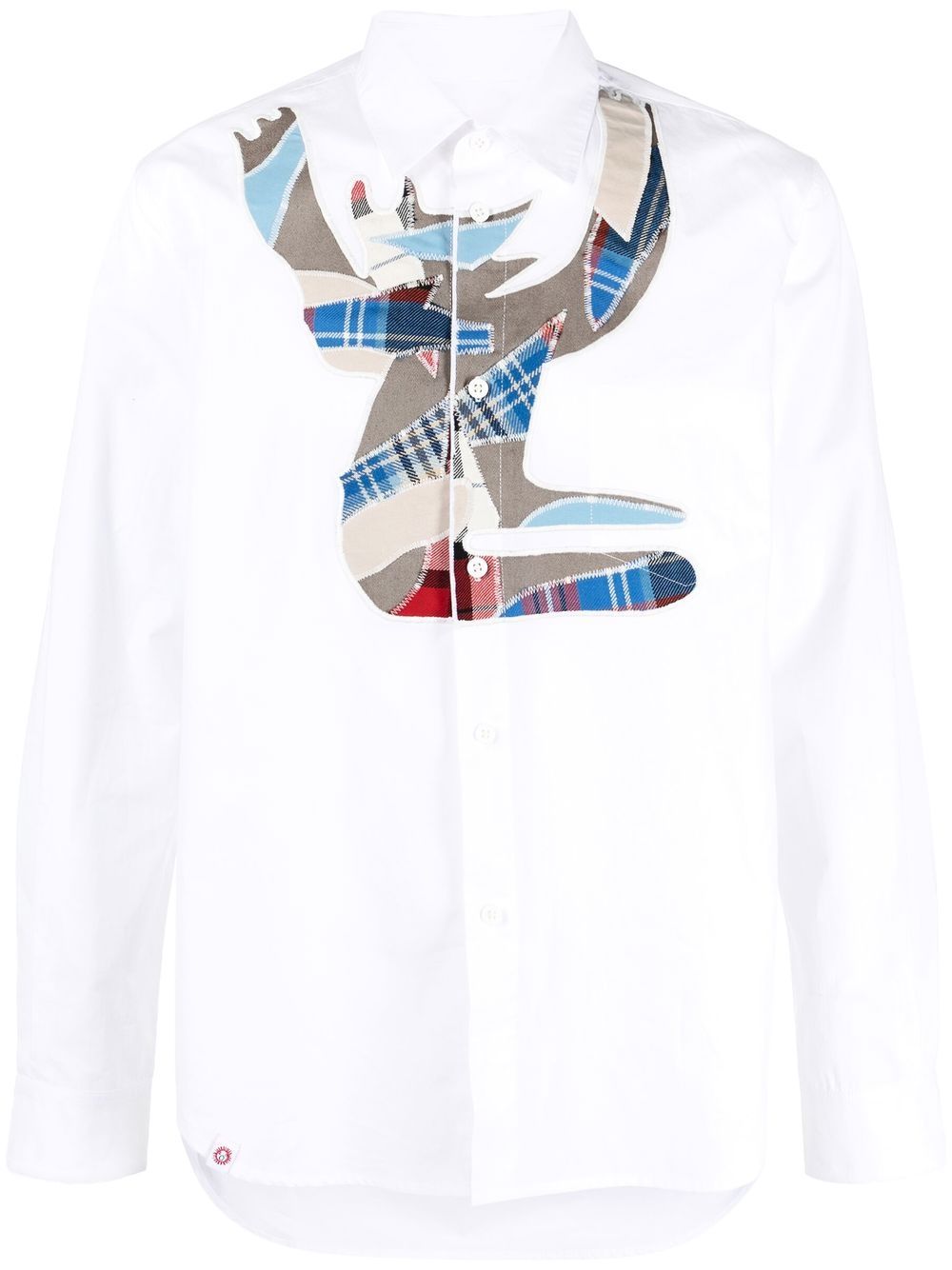 Charles Jeffrey Loverboy patchwork detail shirt - White von Charles Jeffrey Loverboy